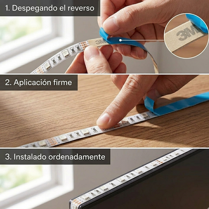 Luces LED RGB 5 Metros USB para Habitación con Control | Cinta LED Multicolor Decorativa